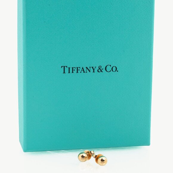 Tiffany & Co. 18k Gold Ball Stud Earrings - Picture 1 of 6